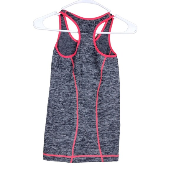Splash Womens Size OS Tank Cami Gray Pink Stretch Racerback Athletic Activewear - Picture 4 of 4